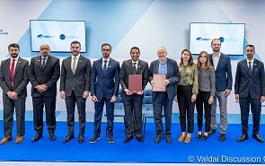 Фотогалерея: Подписание меморандума о взаимопонимании и сотрудничестве между клубом «Валдай» и исследовательским институтом Trends Research and Advisory