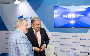 Фотогалерея: Встреча с Генеральным секретарём ООН Антониу Гутерришем в клубе «Валдай»